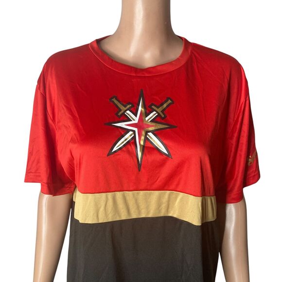 Vegas Golden Knights red shirt Mens L stations casino promo vgk nhl hockey - Picture 3 of 11